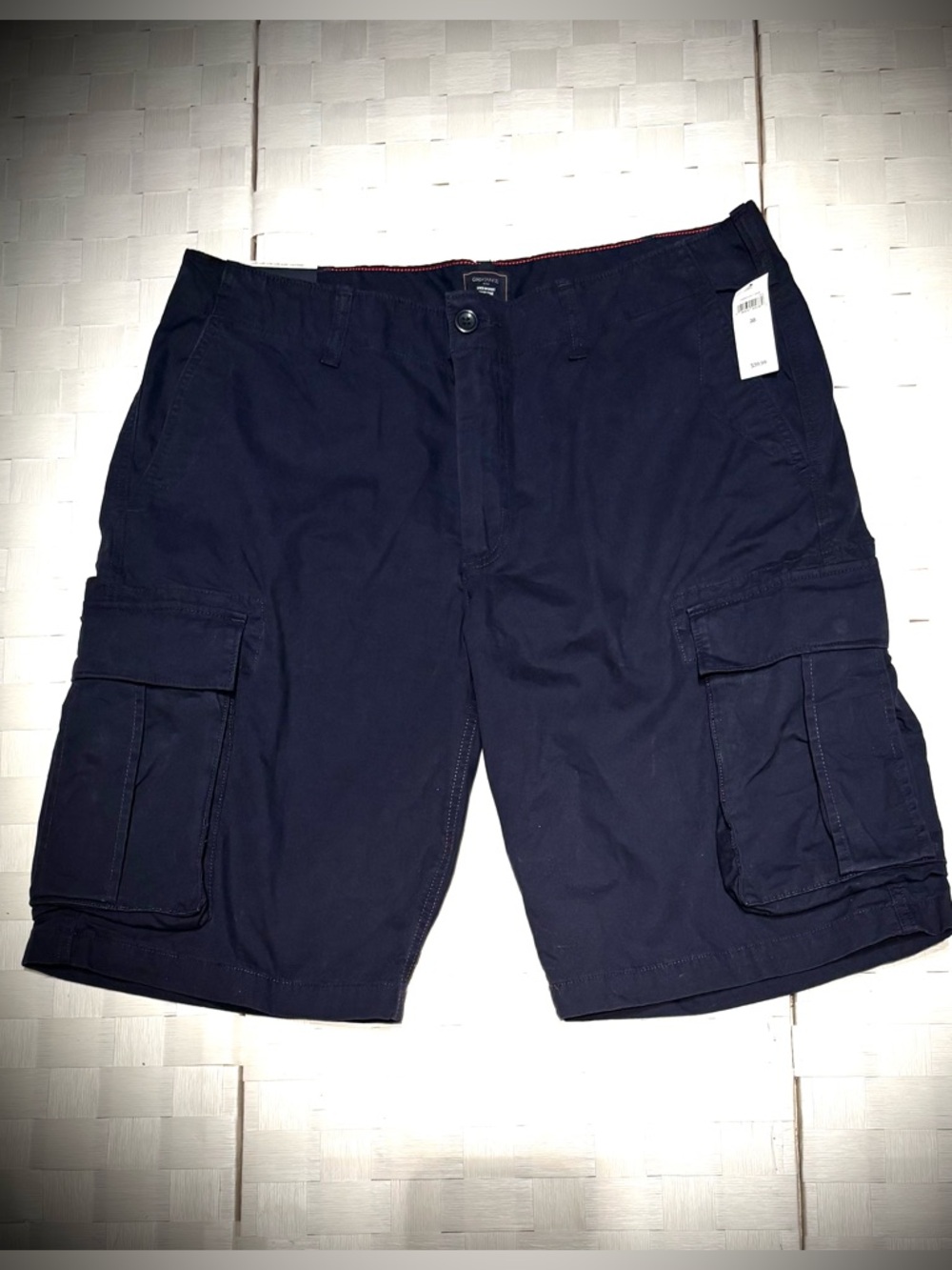 Men's GapKAHKIS Cargo Shorts - Navy Blue Size 38